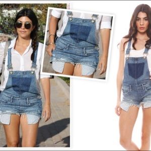 BLANKNYC Denim Cutoff Overalls